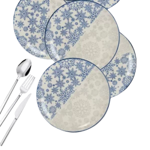 Porselen Kek Servis Tabağı Takımı 6 Parça 21cm