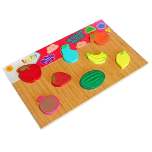 Doğal Ahşap Meyveler Yapboz