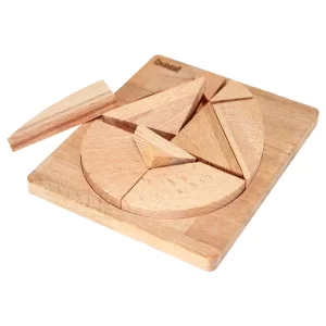 Natural Wood Tangram Egg