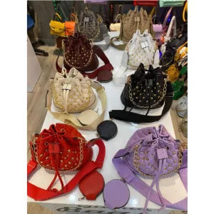 10 Adet Şişe Dip Model Raptiyeli Kol Çantası Kadın