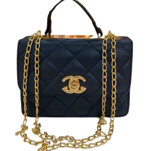 10 Adet Gold Zincir Detaylı Çapraz Askılı Çanta Kadın