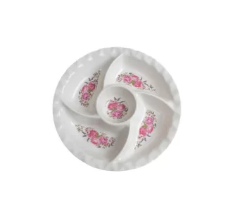 Melamin 5 Bölmeli Tabak