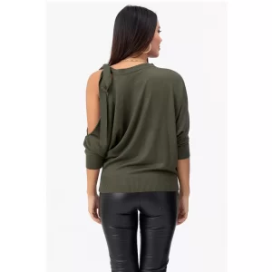 Yarasa Kol Bağlamalı Bluz