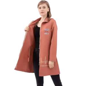 Vatkalı Baskılı Kısa Trench